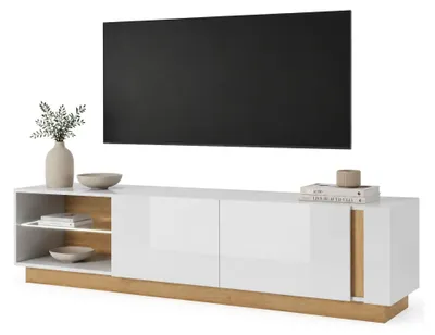 Produktbild von Kahadada - TV-Schrank, 188x40x46h cm Eichenoptik, 2 Regale