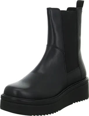 Produktbild von Vagabond Tara Frauen stiefel mit klobiger Sohle aus Leder mit elastischen Seiten Schwarz – DIE 38 EU / Schwarz