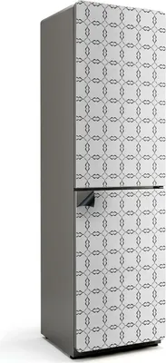 Produktbild von Wellenlinienmuster – Magnetische Kühlschrank Abdeckung – Dekorfolie magnetisch Küche – Kühlschrank Magnet Deko – selbstklebende Magnettafel – Magnetfolie für Kühlschranktür – 60x205 cm
