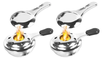 Obrázok produktu pre Nerezový ohrievač na alkohol na fondue a na kemping
