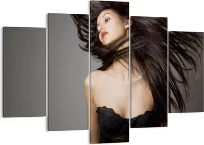 Produktbild von Bild auf Leinwand - Leinwandbild - Schönheit Mode Modell posieren - 150x100cm - Wand Bild - Wanddeko - Leinwanddruck - Bilder - Kunstdruck - Leinwand bilder - Wandkunst - EA150x100-2128