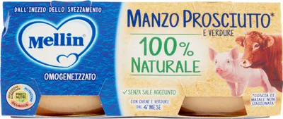 Produktbild von Mellin Manzo E Prosciutto 80gx2