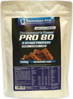 Produktbild von Paulemann-Vital Pro 80 - 500 g-Beutel Chocolate