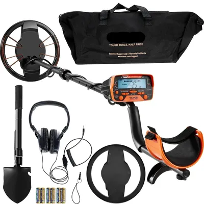 Immagine prodotto di Metal Detector - Professionale - Con schermo LCD - 7 modalità - Altezza regolabile - Bobina di ricerca da 10 pollici