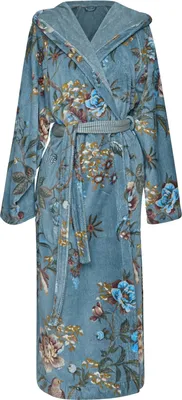 Produktbild von Pip Studio Bademantel Secret Garden Bathrobe Farbe Blue Größe M