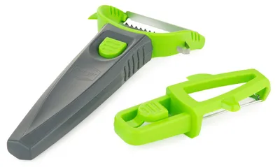 Zdjęcie produktu dla Börner Multi Peeler - Obieraczka wahadłowa - Przystawka Julienne do makaronu warzywnego - zestaw 3 sztuk, kolor: czerwony/czarny