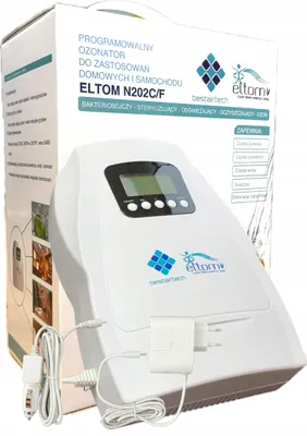 Obrázok produktu pre Ozonizátor Eltom N202f, 220 V/12 V, s časovačom, na čistenie vzduchu a vody, model N202C