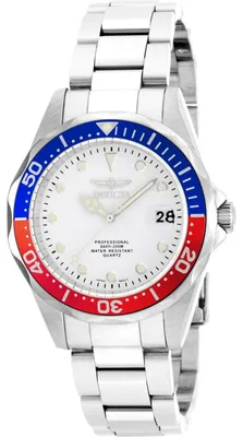 Obrázek produktu pro Invicta Pro Diver 17047 Pánské Hodinky - Quartz Hnutí - Nerezová Ocel s Bílým Ciferníkem - 37 mm