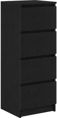 Produktbild von Sideboard Schwarz Eichen-Optik 37,5x35x99 cm Holzwerkstoff