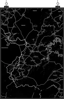 Produktbild von Mr. & Mrs. Panda Bild Simmerath DIN A4 - Geschenk, Wandbild, Stadt, wanddeko, Dorf Karte Landkarte Map Stadtplan, Kunstdruck, Plakat, drucke