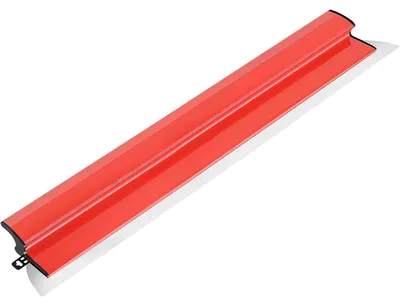 Immagine prodotto di Spazzola per stuccatura in acciaio inossidabile, 100 cm, ideale per grandi superfici, per lavori di finitura in cartongesso, con lama sostituibile e impugnatura ergonomica