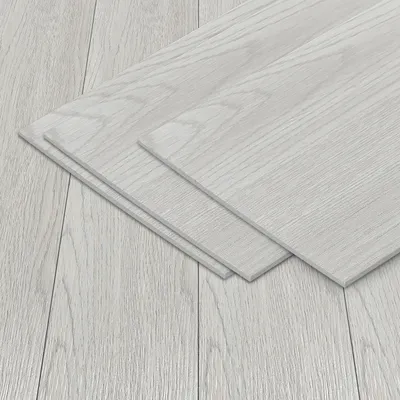 Produktbild von Vigevee Vinyl Laminat 2,51 m² Selbstklebend Rauchgrau 18 Stück Holz Nachbildung Dielen Design Bodenbelag gefühlsecht