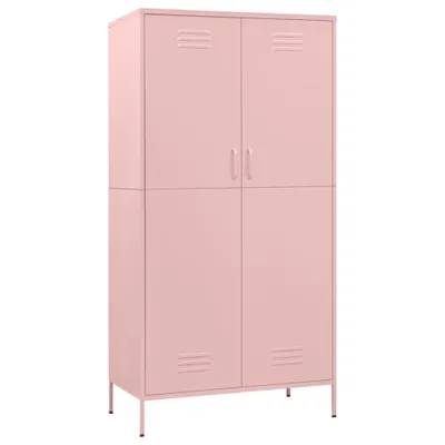 Produktbild von vidaXL Kleiderschrank Rosa 90x50x180 cm Stahl