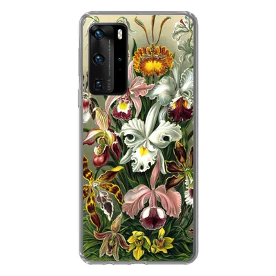 Produktbild von MuchoWow® Handyhülle Schutzhülle Hülle für Huawei P40 Pro Orchidee - Haeckel - Kunst Silikon Softcase Handy Hülle - Schutz