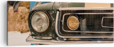 Produktbild von Bild auf Leinwand - Leinwandbild - Einteilig - Abdeckung Ford Mustang - 140x50cm - Wand Bild - Wanddeko - Wandbilder - Leinwanddruck - Bilder - Wanddekoration - Leinwand bilder - AB140x50-4480