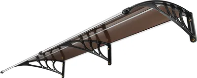 Obrázok produktu pre SucceBuy markíza na okno/dvere 203,2 x 101,6 cm, polykarbonátový presah UPF 50+ na vonkajšie použitie na ochranu pred slnkom, dažďom a snehom