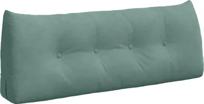 Zdjęcie produktu dla vidaXL Poduszka na plecy w kolorze morskiej zieleni 120 x 24 x 50 cm z aksamitu