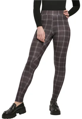 Obrázok produktu pre Dámske legíny Urban Classics Ladies Soft AOP Leggings blackcheck - M