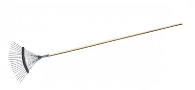 Zdjęcie produktu dla Levior Metalowe grabie druciane 45 cm z trzonkiem 160 cm