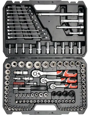Immagine prodotto di Set di utensili da 1/4", 3/8" e 1/2", 120 pezzi.