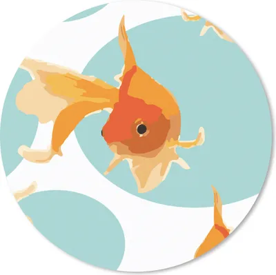 Produktbild von MuchoWow® Mauspad Mousepad Goldfisch - Tiere - Seifenblase - Muster 20x20 cm - Mousepads - Maus Mat - Pad - Mausunterlage - Schreibtischmatte