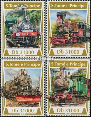 Produktbild von Briefmarken Sao Tome e Principe 2017 Mi 7274-7277 (kompl. Ausgabe) postfrisch Dampflokomotiven