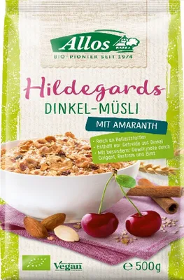 Obrázok produktu pre Allos 136215, 500 g, Glutén, Orechy, 1477 kJ, 350 kcal, 4 g, 61,9 g