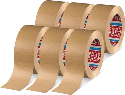 Produktbild von Pack 4713 Pakketband Papieren plakband braun 6 Rollen 50 m x 50 mm Papiertape