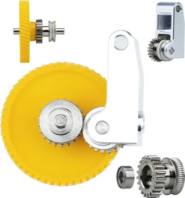 Obrázek produktu pro 3D tiskárna, náhradní ozubené kolo extrudéru z kalené oceli, kompatibilní s 3D tiskárnou Bambu X1C/P1P, POM ozubené kolo + hliníková rukojeť + šroubový zub, příslušenství k 3D tiskárně