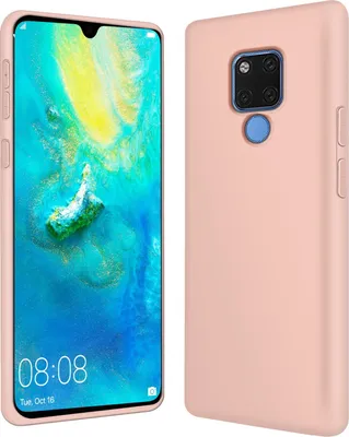 Zdjęcie produktu dla Etui na telefon komórkowy Huawei Mate 20 silikonowo-żelowe etui na telefon komórkowy, różowe