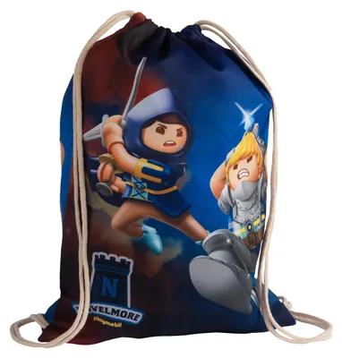 Produktbild von PLAYMOBIL Novelmore Turnbeutel Sportbeutel mit Kordelzug 43 x 32 cm