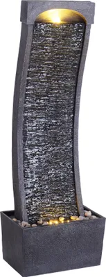 Produktbild von Peaktop Brunnen Wasserfall Garten Terrasse Stein gebogen RJ19048EU modern,