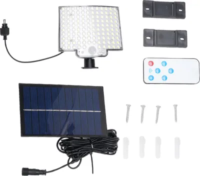 Zdjęcie produktu dla Światło słoneczne do reprezentatywnego oświetlenia zewnętrznego 118 LED Split Motion Sensor Outdoor z pilotem IP65 Wodoodporny ogród na tarasie
