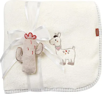 Produktbild von Kuscheldecke Lama –  zum Kuscheln, als Krabbelunterlage, Schnuffeltuch oder Zudecke
