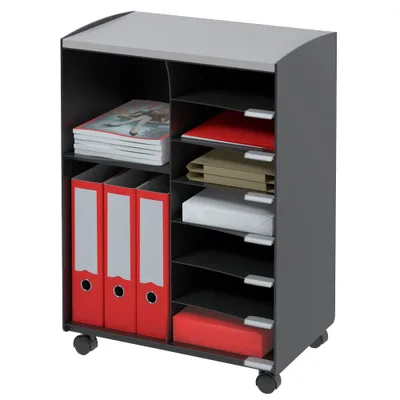 Produktbild von PAPERFLOW Bürowagen schwarz 51.4 x 33.0
