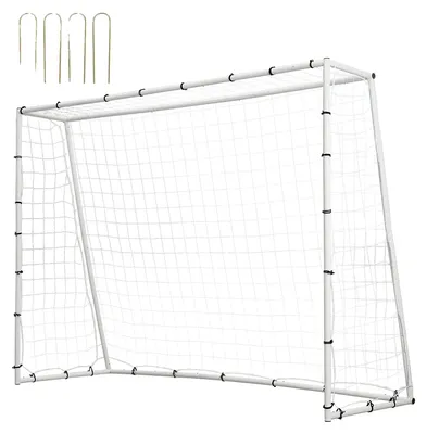 Produktbild von VEVOR Fußball Rückprallnetz, Kick-Back 99,1x99,1 cm, Tragbare Fußball Trainingsgeschenke, Vollständiges Tor-Netz, Hilfsmittel & Ausrüstung für Kinder, Jugendliche & alle Altersgruppen, Einfache Einrichtung & Perfekte Lagerung, 8 x 6 ft