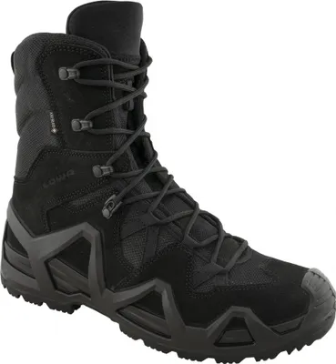 A black tactical boot is shown against a white background.
