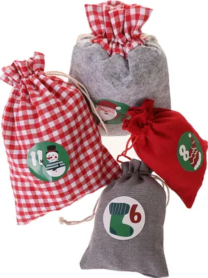 Produktbild von Countdown Weihnachten Adventskalender Kinder Füllen Geschenktüten Zahlen Aufkleber DIY Handwerk Hängende Partydekoration
