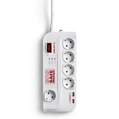 Obrázek produktu pro Salicru 680BA000005, 918 J, 5 AC zásuvky / AC zásuvek, Typ F, 250 V, 50 Hz, 10 A