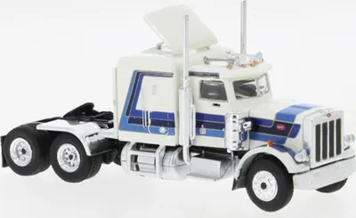 Produktbild von Brekina H0 1/87 85714 Peterbilt 359 weiss, blau, 1973,  - NEU