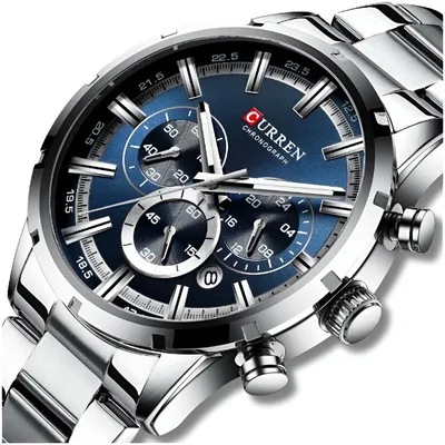 Zdjęcie produktu dla Zegarek Męski Curren Klasyczny Elegancki Chronograf Datownik 5 Kolorów