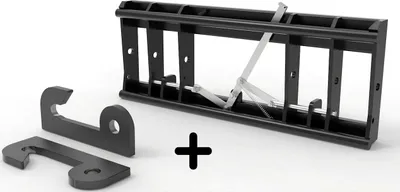 Produktbild von Adapter von Radlader auf Euroaufnahme, Euroadapter, Schnellwechsler - [ Wacker Neuson WL54/WL55/WL70 (51x51x323mm) mechanische Verriegelung ]