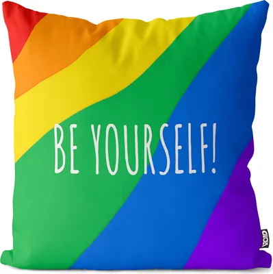 Produktbild von VOID Be Your Self Pride Kissenbezug Kissenhülle Polyester wasserfest Outdoor Indoor