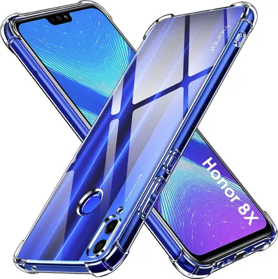 Image de Housse pour HONOR 8X - Housse antichoc transparente pour téléphone portable, résistante aux rayures, ultra fine Phonillico®