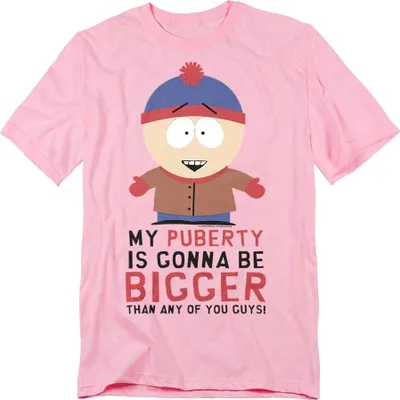 Image de South Park - T-shirt "Puberty" pour homme/femme Unie TV29339 (XXL) (Rose)