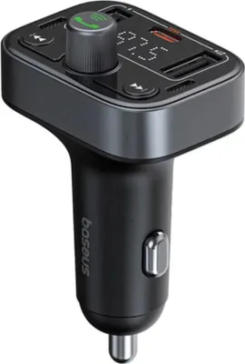 Produktbild von Baseus Zigarettenanzünderladegerät S-09 PRO + FM-Transmitter Schwarz
