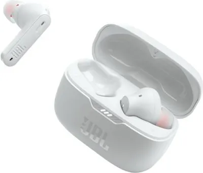 Produktbild von JBL Tune 230 NC TWS – Wasserfeste, True-Wireless In-Ear-Kopfhörer mit Noise-Cancelling in Weiß – Mit bis zu 40 Stunden Musikwiedergabe