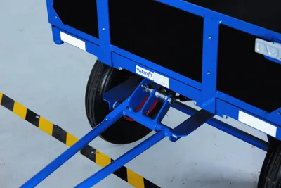 Produktbild von Variofit Handpritschenwagen mit Bordwand, Typ:Vollgummibereifung, Ladefläche:1185x780 mm