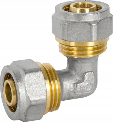 Productafbeelding van PEX-buiskoppeling, bocht, 25x25 mm, met diamantcoating