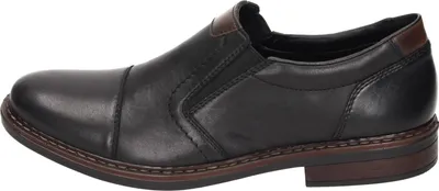 Produktbild von Rieker Herren Slipper Echtleder schwarz, Herren:43 EU